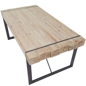 Eettafel MCW-A15,  natuurlijke kleur 80x160x90cm