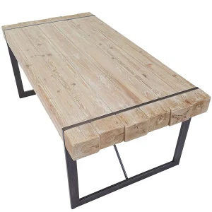 Eettafel MCW-A15,  natuurlijke kleur 80x200x90cm