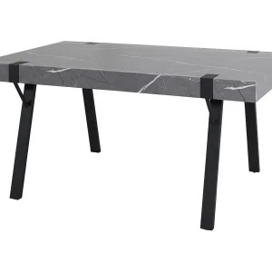 Eettafel MCW-L54,  marmer look grijs