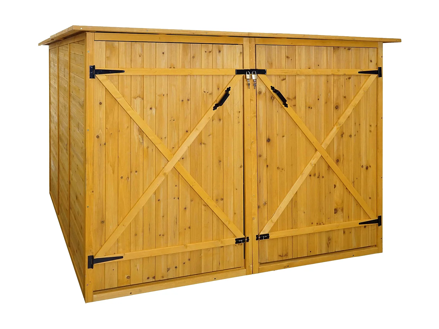 Fietsenstalling voor 2 fietsen MCW-H60, bruin