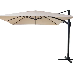 Draaibare zweefparasol MCW-A96 III, crème zonder voet, draaibaar Draaibare zweefparasol MCW-A96 III, crème zonder voet, draaibaar
