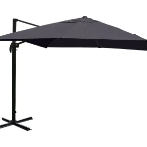Draaibare zweefparasol MCW-A96 II, antraciet zonder voet, draaibaar Draaibare zweefparasol MCW-A96 II, antraciet zonder voet, draaibaar