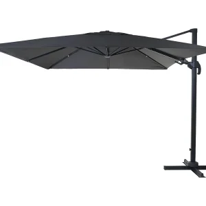 Draaibare zweefparasol MCW-A96 III, antraciet zonder voet, draaibaar Draaibare zweefparasol MCW-A96 III, antraciet zonder voet, draaibaar