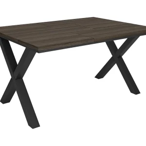 Eettafel, 140x90x74cm, Voor 6 personen, Dining Table, Donkere eik Eettafel, 140x90x74cm, Voor 6 personen, Dining Table, Donkere eik