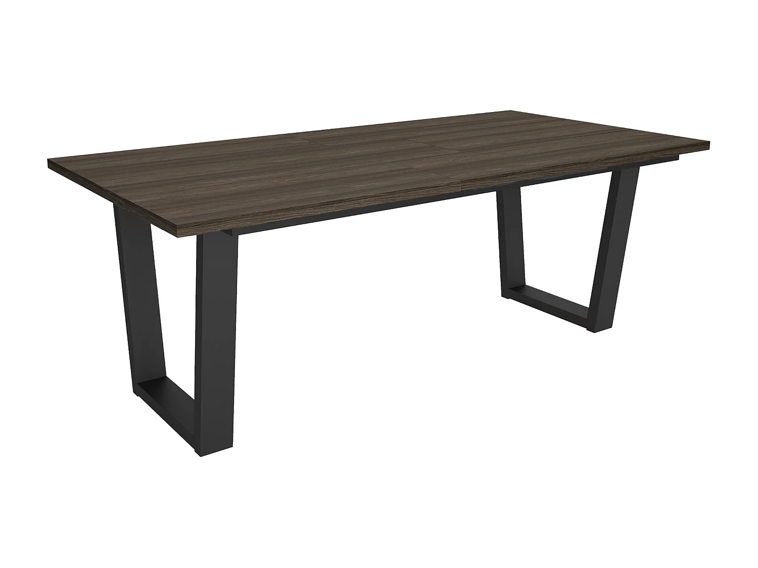 Eettafel, 194x90x74cm, Voor 10 personen, Dining Table, Donkere eik