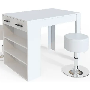 Eettafel set wit 67x100x77.5 repose Eettafel set wit 67x100x77.5 repose