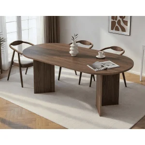 Eettafel met ovale blad L200 cm – CHARLIE Eettafel met ovale blad L200 cm – CHARLIE