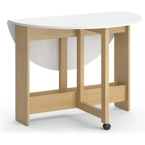 Eettafel eik goud/wit 100x100x73 rondo Eettafel eik goud/wit 100x100x73 rondo