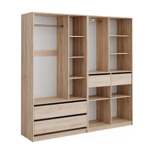 Garderobekast sonoma 200x50x200 elmo Garderobekast sonoma 200x50x200 elmo