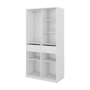 Garderobe wit 100x50x200 elmo