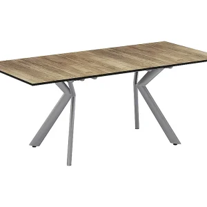 Eettafel eiken rustiek/grijs 140x90x76 trill