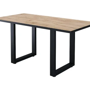 Eettafel zwart/gouden eik 160x80x77 livorno Eettafel zwart/gouden eik 160x80x77 livorno
