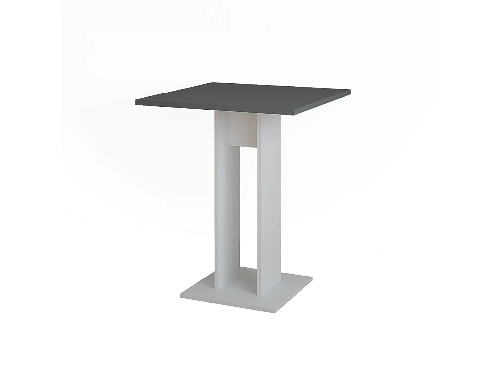 Eettafel wit/antraciet 65x65x78 repose