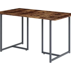 Eettafel eiken rustiek/grijs 140x80x75 merido