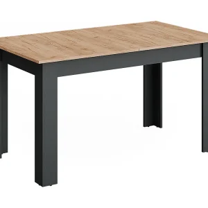 Eettafel antraciet/gouden eik 180x80x76 repose Eettafel antraciet/gouden eik 180x80x76 repose