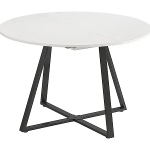Eettafel wit/zwart 120x120x75.8 loyd Eettafel wit/zwart 120x120x75.8 loyd
