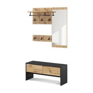 Garderobe antraciet/artisan 90×30.1×40 selena Garderobe antraciet/artisan 90×30.1×40 selena