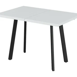Eettafel wit/zwart 160x80x76 tisko Eettafel wit/zwart 160x80x76 tisko