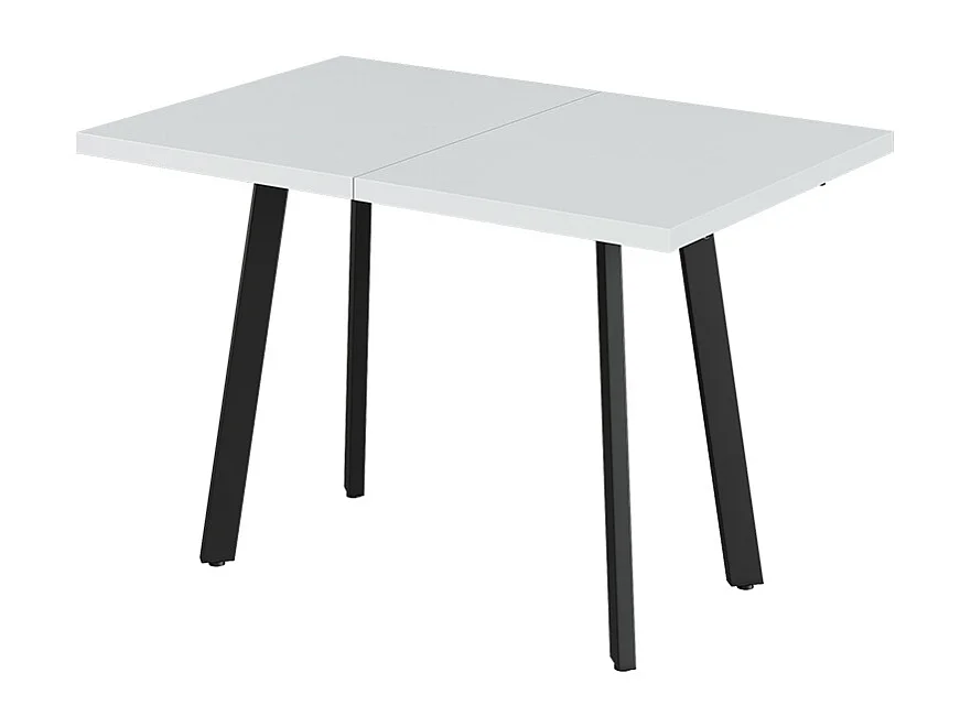 Eettafel wit/zwart 160x80x76 tisko