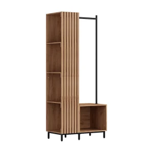 Garderobe krachtige eik goud 80x45x187 zinto