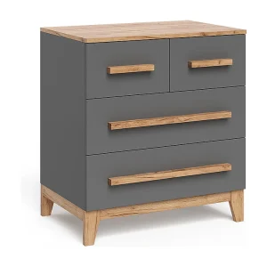 Dressoir grijs/kunstnijverheid 80×53.4×88 malia Dressoir grijs/kunstnijverheid 80×53.4×88 malia
