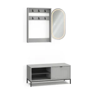 Garderobe grijs 100x40x45 eliza