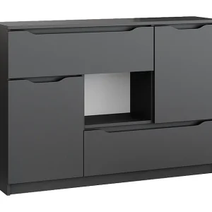 Dressoir antraciet 120x30x84 ruben Dressoir antraciet 120x30x84 ruben