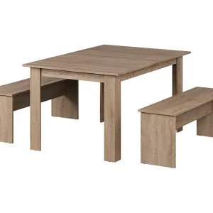 Esstisch Set sonoma 137.6×92.8×73 sentio Esstisch Set sonoma 137.6×92.8×73 sentio