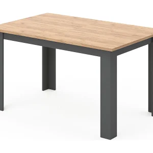 Eettafel krachtige eik goud 140x90x76 karlos