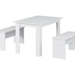 Eettafel set wit 112×73.6×73 sentio Eettafel set wit 112×73.6×73 sentio