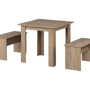 Eettafel set sonoma 80x80x73 sentio Eettafel set sonoma 80x80x73 sentio