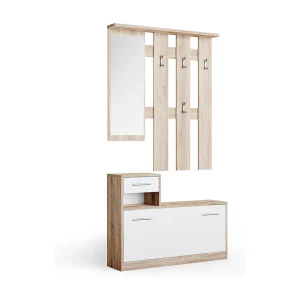 Garderobe wit/sonoma 25x100x191 billy Garderobe wit/sonoma 25x100x191 billy