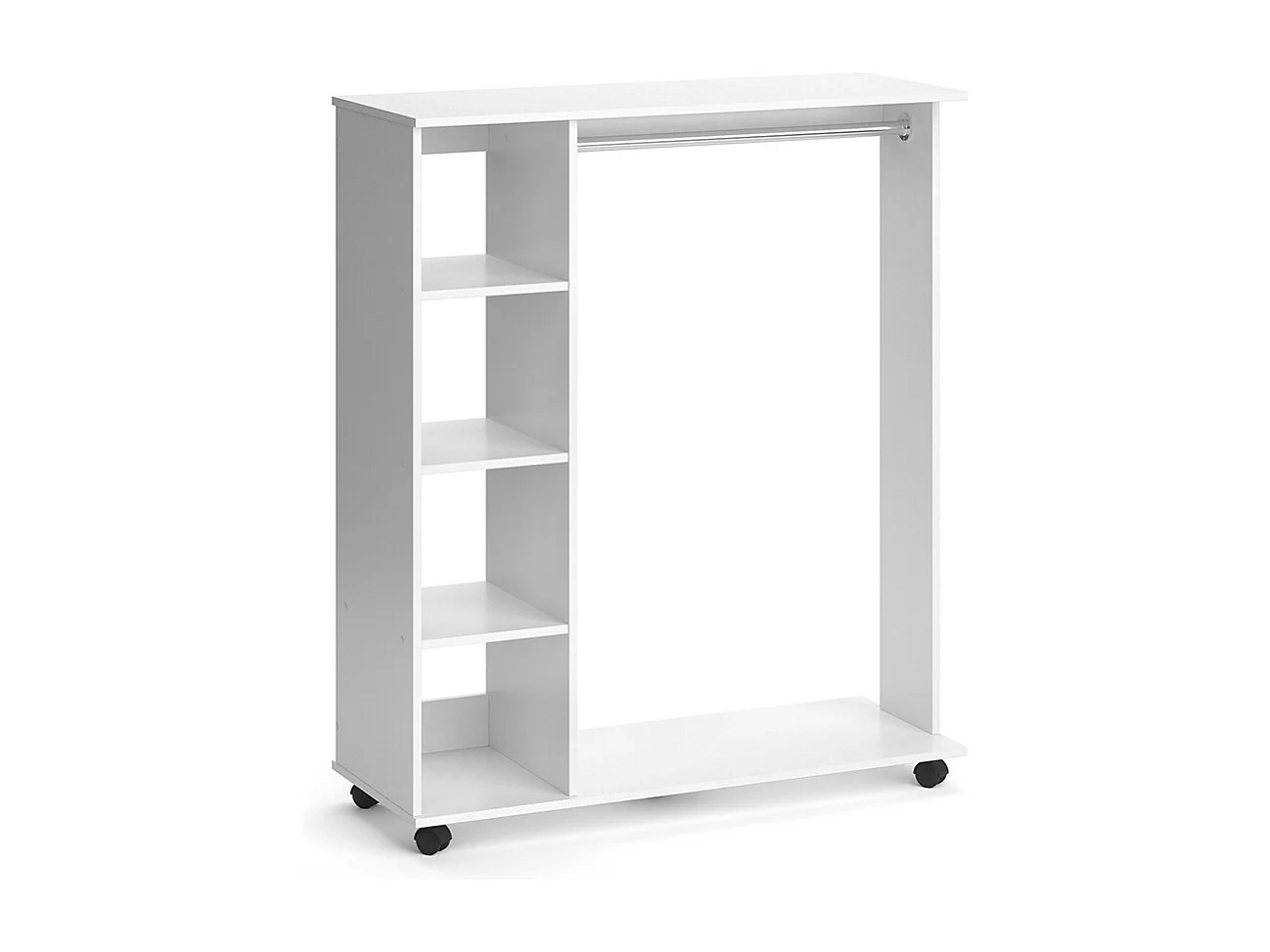 Garderobe wit 110x42x129.4 cosmo