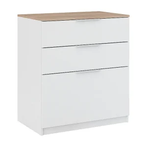 Dressoir wit/sonoma 50x80x90 betti