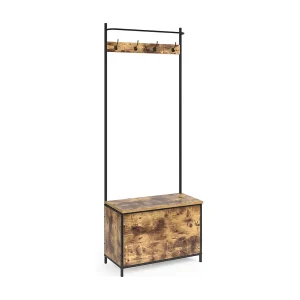 Garderobe eiken rustiek 65x30x175 fyrk