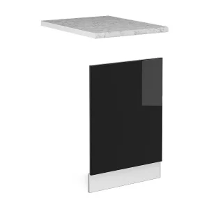 Frontpaneel zwart hoogglans/wit 45×1.6×57.2 r-line Frontpaneel zwart hoogglans/wit 45×1.6×57.2 r-line
