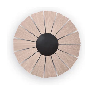 EYE wandlamp moderne stijl – D. ø42 cm- klein – interieur- LED SMD- 14W- klein- 3000K- zwart en natuurlijk hout EYE wandlamp moderne stijl – D. ø42 cm- klein – interieur- LED SMD- 14W- klein- 3000K- zwart en natuurlijk hout