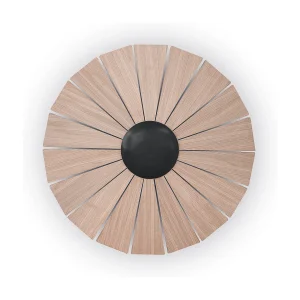 EYE wandlamp moderne stijl – D. ø62 cm- interieur- LED SMD- 14W- klein- 3000K- zwart en natuurlijk hout EYE wandlamp moderne stijl – D. ø62 cm- interieur- LED SMD- 14W- klein- 3000K- zwart en natuurlijk hout