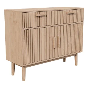 Dressoir met 2 lades en 2 deuren, keukenkast, hout, 100 x 35 x 80 cm Dressoir met 2 lades en 2 deuren, keukenkast, hout, 100 x 35 x 80 cm
