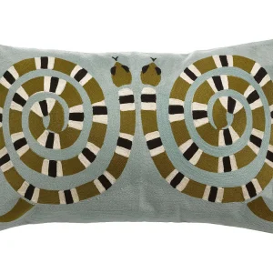 Geborduurd kussen Yoka Hemels 40 x 65 cm Geborduurd kussen Yoka Hemels 40 x 65 cm
