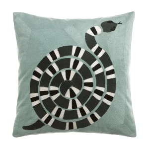 Geborduurd kussen Yoka Hemels 45 x 45 cm Geborduurd kussen Yoka Hemels 45 x 45 cm