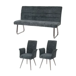 Eetkamer set MCW-G55 (3-delig),  blauwgroen