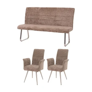 Eetkamer set MCW-G55 (3-delig),  bruin