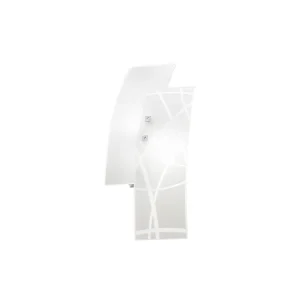 Frida – Applique 2 lumières E14 en verre satiné blanc – Cadre chromé, design élégant, max 2x42W, ampoules exclues, largeur 46cm Frida – Applique 2 lumières E14 en verre satiné blanc – Cadre chromé, design élégant, max 2x42W, ampoules exclues, largeur 46cm