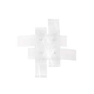 Frida – Applique 2 lumières E27 en verre blanc satiné – Cadre chromé, max 2x52W, ampoules exclues, largeur 50cm Frida – Applique 2 lumières E27 en verre blanc satiné – Cadre chromé, max 2x52W, ampoules exclues, largeur 50cm