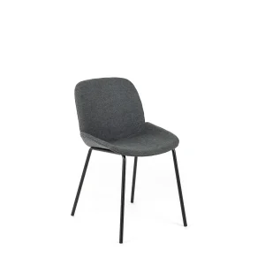 Eva Chaise en tissu gris foncé 4 pcs Eva Chaise en tissu gris foncé 4 pcs