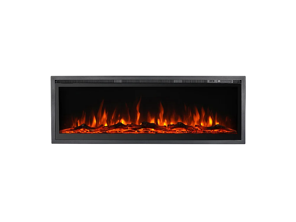 Elektrische haard, wandmontage, frontmontage, inbouwhaard, CHICAGO130, L127 x D14 x H45