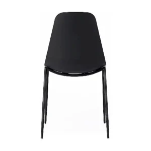 Frida Chaise en polypropylène noir 4 pcs