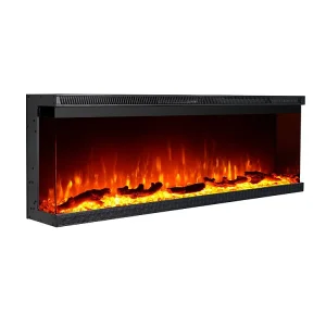 Elektrische wandhaard, 3-zijdige inbouwhaard, BOSTON100 L101,6 x D20 x H44 Elektrische wandhaard, 3-zijdige inbouwhaard, BOSTON100 L101,6 x D20 x H44