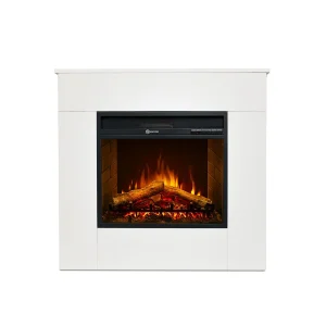 Elektrische haard, staande haard, wit hout, Made in Italy, MICHELANGELO, 96x36x90h Elektrische haard, staande haard, wit hout, Made in Italy, MICHELANGELO, 96x36x90h